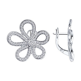 Серьги Diamant - Серебро 925, Фианит (арт. 94-120-02420-1)