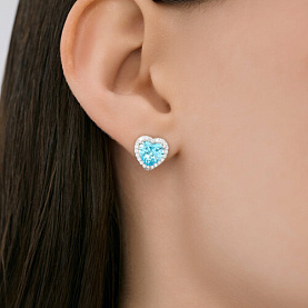 Серьги SOKOLOV - Серебро 925, Фианит (арт. 94027159-91)