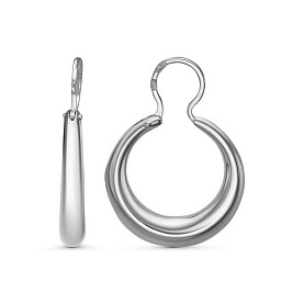 Серьги Красная пресня - Серебро 925 (арт. 33228)