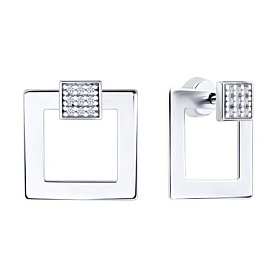 Серьги Diamant - Серебро 925, Фианит (арт. 94-122-00017-1)