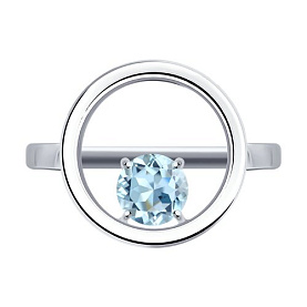 Кольцо SOKOLOV - Серебро 925, Топаз (арт. 92014559)