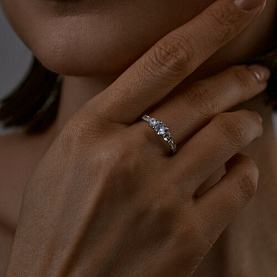 Кольцо SOKOLOV - Серебро 925, Фианит (арт. 94013651)