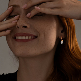 Серьги SOKOLOV - Серебро 925, Фианит (арт. 93020880)