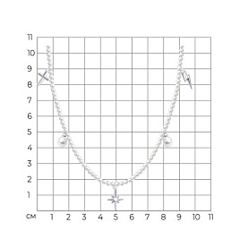 Колье SOKOLOV - Серебро 925, Жемчуг имитация, Жемчуг культивированный (арт. 92070101)