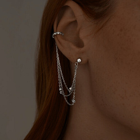 Серьга SOKOLOV - Серебро 925, Фианит (арт. 94170238)