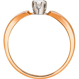 Кольцо РИНГО - Золото 585, Бриллиант (арт. Зк-7454)
