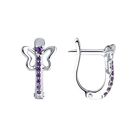 Серьги Diamant - Серебро 925, Фианит (арт. 94-120-01172-1)