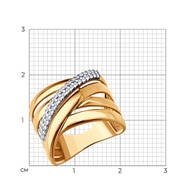 Кольцо SOKOLOV - Серебро 925, Фианит (арт. 93011189)