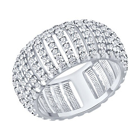 Кольцо SOKOLOV - Серебро 925, Фианит (арт. 94014741)