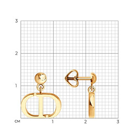 Серьги Diamant - Золото 585 (арт. 51-122-02982-1)