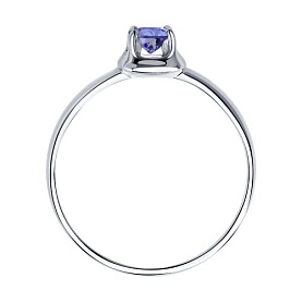 Кольцо SOKOLOV - Серебро 925, Танзанит (арт. 92012104)