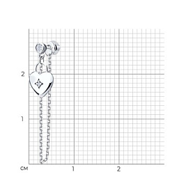 Серьга SOKOLOV - Серебро 925, Фианит (арт. 94170363)