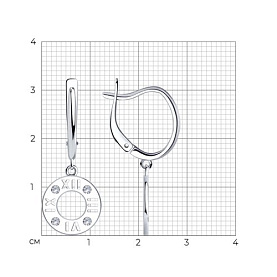 Серьги SOKOLOV - Серебро 925, Фианит (арт. 94024391)