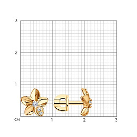 Серьги Diamant - Серебро 925, Фианит (арт. 93-122-01636-1)