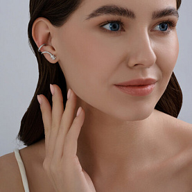 Серьга SOKOLOV - Серебро 925, Фианит (арт. 94170375)