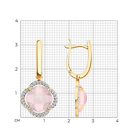 Серьги SOKOLOV - Золото 585, Фианит (арт. 729035)