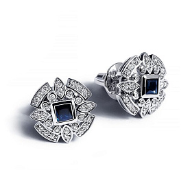 Серьги Platinum Lab. - Платина 950 (арт. ПС-275С-01)