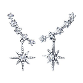 Серьги SOKOLOV - Серебро 925, Фианит (арт. 94025933)