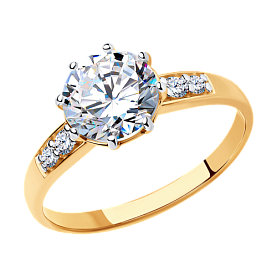 Кольцо SOKOLOV - Серебро 925, Swarovski (арт. 89010085)