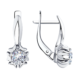 Серьги Diamant - Серебро 925, Фианит (арт. 94-120-00420-1)