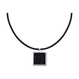 Колье Diamant - Серебро 925, Каучук, Кристальная ткань (арт. 94-170-02387-1)