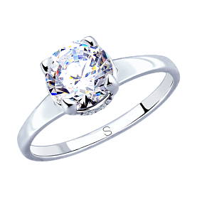 Кольцо SOKOLOV - Серебро 925, Фианит (арт. 94012811)