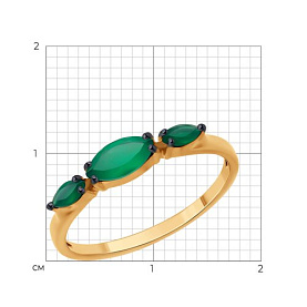 Кольцо Diamant - Золото 585, Агат (арт. 51-310-02465-3)