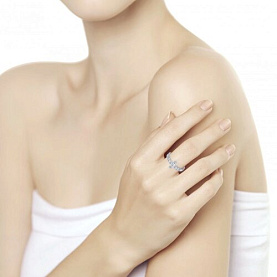 Кольцо SOKOLOV - Серебро 925, Фианит (арт. 94011892)