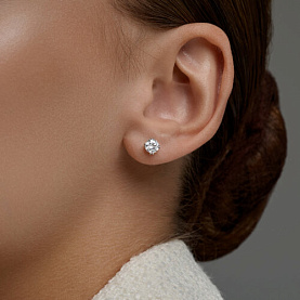 Серьги SOKOLOV - Серебро 925, Фианит (арт. 94027543)