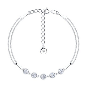 Браслет SOKOLOV - Серебро 925, Фианит (арт. 94050303)