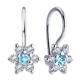 Серьги SOKOLOV - Серебро 925, Фианит (арт. 94026644)