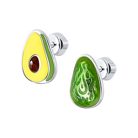 Серьги Diamant - Серебро 925, Эмаль (арт. 94024324)