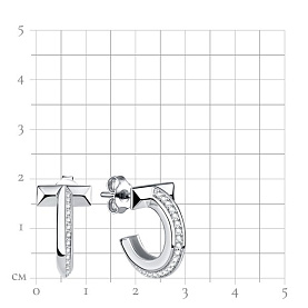 Серьги Talant - Серебро 925, Фианит (арт. 12-72-0001-15392)