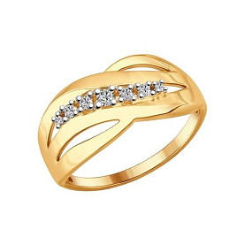 Кольцо SOKOLOV - Серебро 925, Фианит (арт. 93010603)