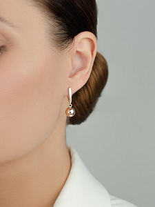 Серьги Атолл - Золото 585 (арт. 21010)