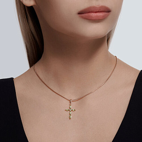 Подвеска Diamant - Золото 585, Хризолит (арт. 51-330-02045-5)