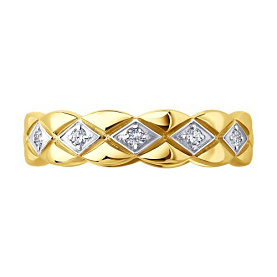Кольцо Diamant - Золото 585, Фианит (арт. 51-110-00186-1)