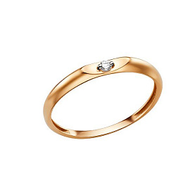 Кольцо ЮФ Династия - Золото 375, Фианит (арт. 015251-5102)