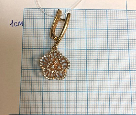 Серьги Александра - Золото 585, Бриллиант (арт. 5020001)