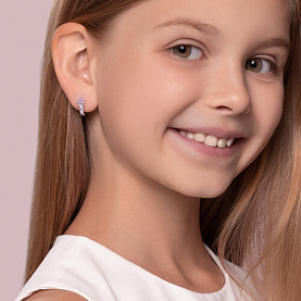 Серьги SOKOLOV - Серебро 925, Фианит (арт. 94026034)