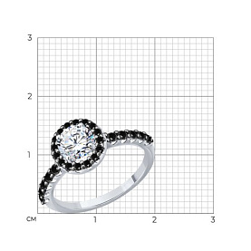 Кольцо Diamant - Серебро 925, Фианит (арт. 94-110-00194-3)