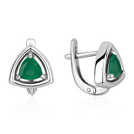 Серьги KRASNOE - Серебро 925, Агат (арт. 2340395541-60)