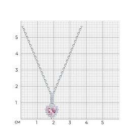 Колье SOKOLOV - Серебро 925, Фианит (арт. 94071272-91)