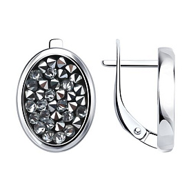 Серьги Diamant - Серебро 925, Кристальная ткань (арт. 94-120-00105-1)