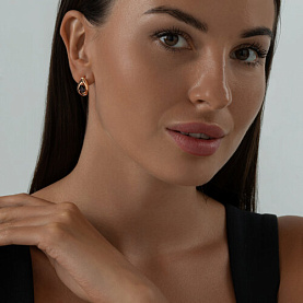 Серьги Diamant - Серебро 925, Гранат (арт. 93-320-00594-2)