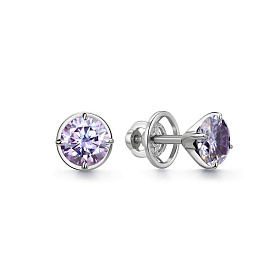Серьги Дар - Серебро 925, Синтетический муассанит (арт. С-2446рс16165)