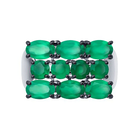 Кольцо SOKOLOV - Серебро 925, Агат (арт. 92014460)