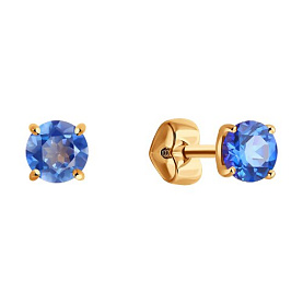 Серьги SOKOLOV - Золото 585, Топаз (арт. 728844)