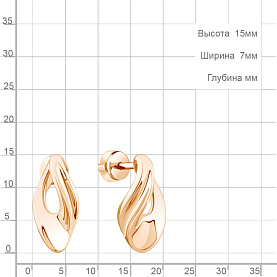 Серьги Аквамарин - Серебро 925 (арт. 35032.6)
