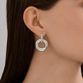 Серьги Diamant - Серебро 925, Фианит (арт. 94-121-02265-1)